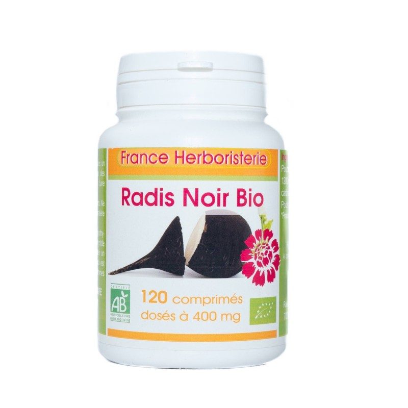 RADIS NOIR BIO AB dosées à 400 mg en comprimés.
