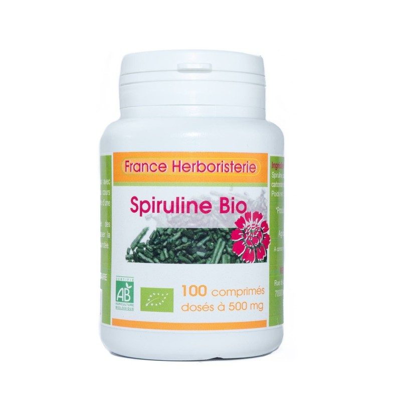 SPIRULINE ECOCERT 100 comprimés. SPIRULINE ECOCERT 100 comprimés.