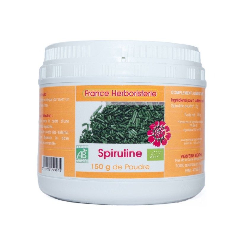 SPIRULINE ECOCERT 150 grs de poudre. SPIRULINE ECOCERT 150 grs de poudre.