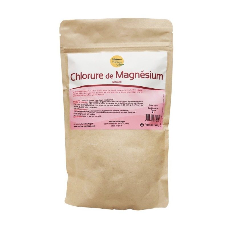 CHLORURE DE MAGNESIUM paquet de 500 grs. CHLORURE DE MAGNESIUM paquet de 500 grs.