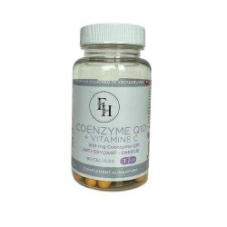 Coenzyme Q10 + VITAMINE C - 60 gélules dosées à 585mg - France-Herboristerie