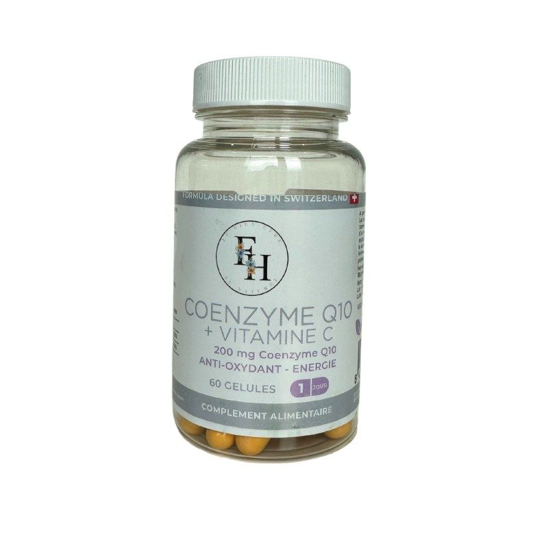 Coenzyme Q10 + VITAMINE C - 60 gélules dosées à 585mg - France-Herboristerie Coenzyme Q10 + VITAMINE C - 60 gélules dosées à 585mg - France-Herboristerie