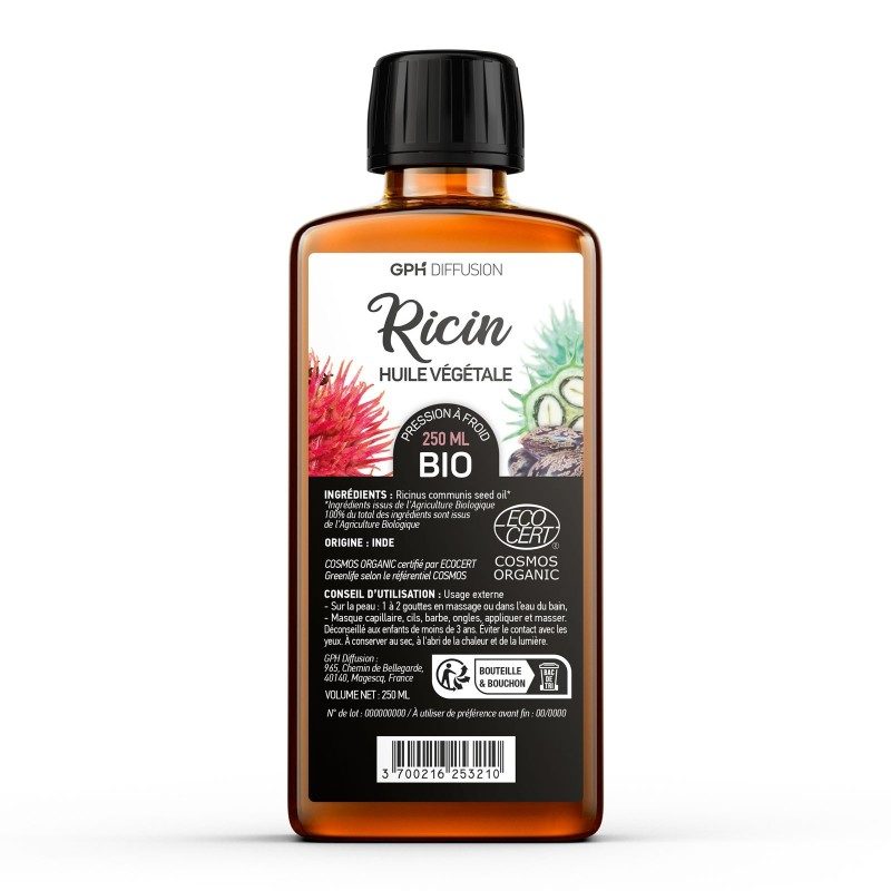 RICIN - Huile végétale BIO 250ml RICIN - Huile végétale BIO 250ml