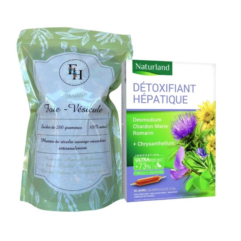 Pack Printemps purifiant - Tisane & Ampoules Pack Printemps purifiant - Tisane & Ampoules