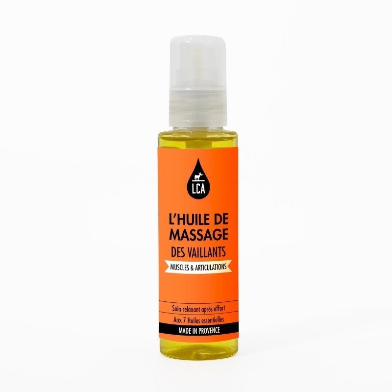 Huile de massage des Vaillants - Huile décontractante -100 ml LCA Aromathérapie Huile de massage des Vaillants - Huile décontractante -100 ml LCA Aromathérapie