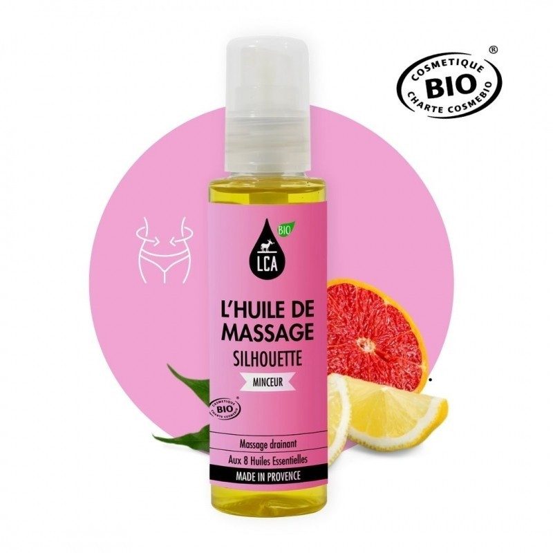 Huile de Massage Silhouette aux Huiles Essentielles - LCA Aromathérapie Huile de Massage Silhouette aux Huiles Essentielles - LCA Aromathérapie