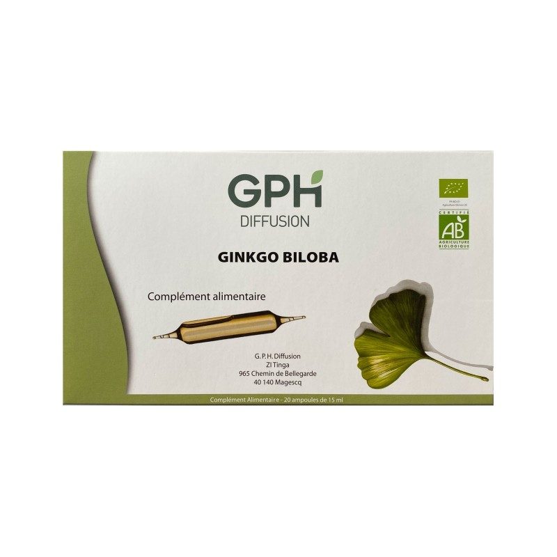 Ampoules GINKGO-BILOBA BIO - 20 ampoules