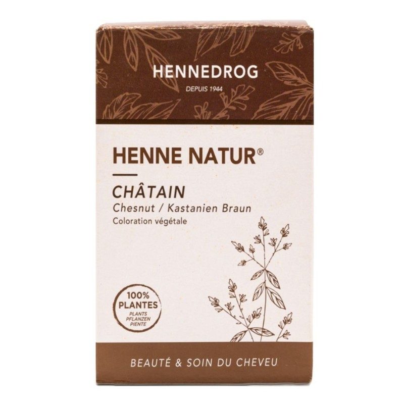 Henné CHATAIN 90 grammes - HENNEDROG Henné CHATAIN 90 grammes - HENNEDROG