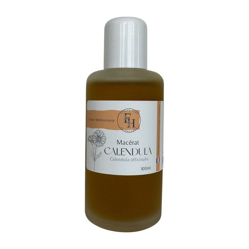 Macérât de CALENDULA officinalis - 100ml - France-Herboristerie Macérât de CALENDULA officinalis - 100ml - France-Herboristerie