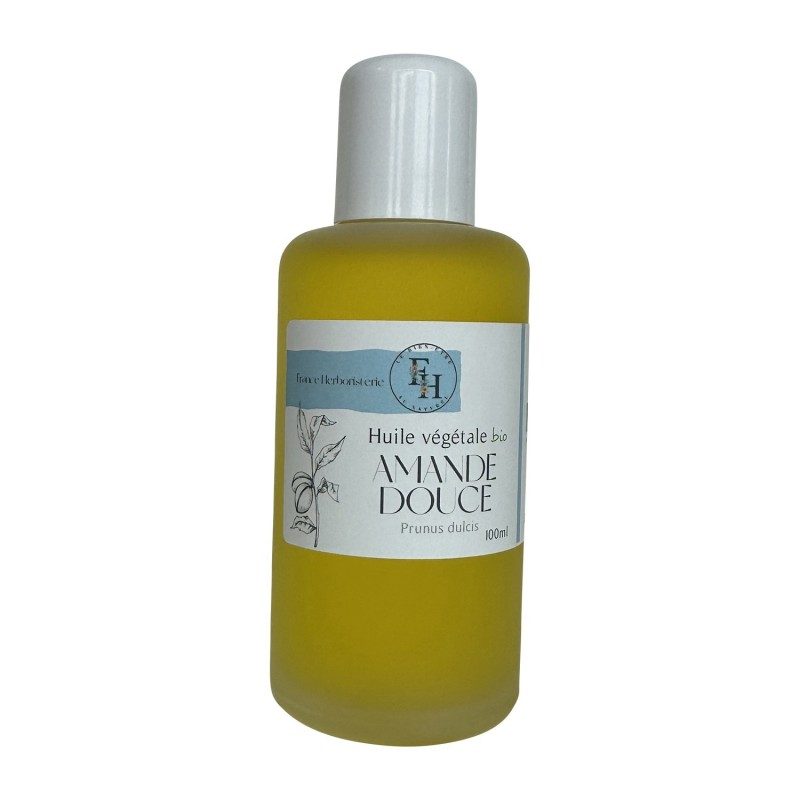 Huile végétale d'AMANDE DOUCE BIO - 100ml - France-Herboristerie Huile végétale d'AMANDE DOUCE BIO - 100ml - France-Herboristerie