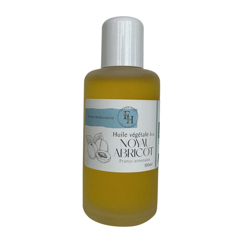 Huile végétale de NOYAU D'ABRICOT prunus armeniana BIO - 100ml - France-Herboristerie