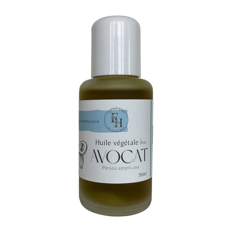 Huile végétale d'AVOCAT persea americana BIO - 50ml - France-Herboristerie Huile végétale d'AVOCAT persea americana BIO - 50ml - France-Herboristerie