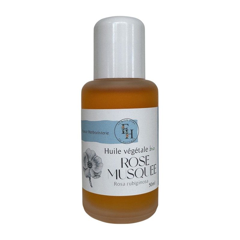 Huile végétale de ROSE MUSQUEE rosa rubiginosa BIO - 50ml - France-Herboristerie Huile végétale de ROSE MUSQUEE rosa rubiginosa BIO - 50ml - France-Herboristerie